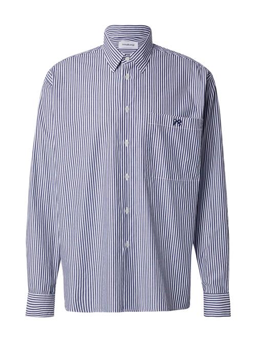 Soulland Skjorte 'Vit'  navy / hvid