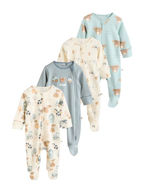 Next Nattøj  creme / aqua / dueblå / lysebrun