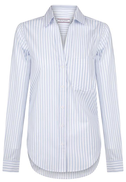 Felix Hardy Bluse  lyseblå / hvid