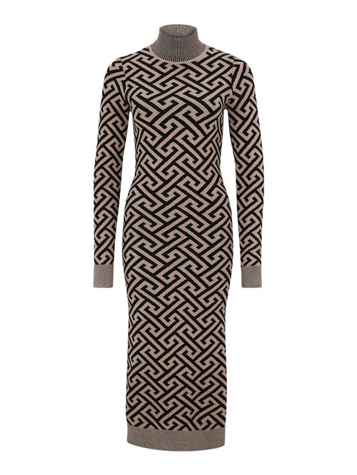 Vero Moda Tall Strikkjole 'VMARIA'  lysebrun / sort