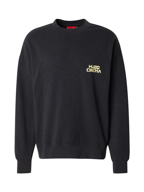 HUGO Sweatshirt 'Dargentix'  ultramarinblå / lysegrøn / sort / offwhite