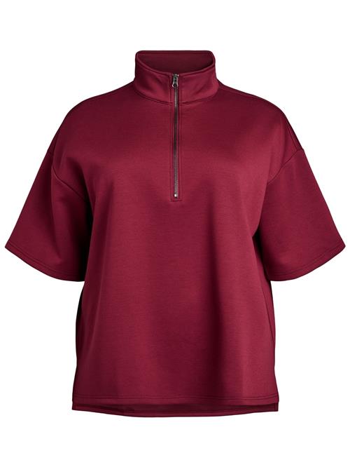 Zizzi Sweatshirt 'Cakatalina'  rød