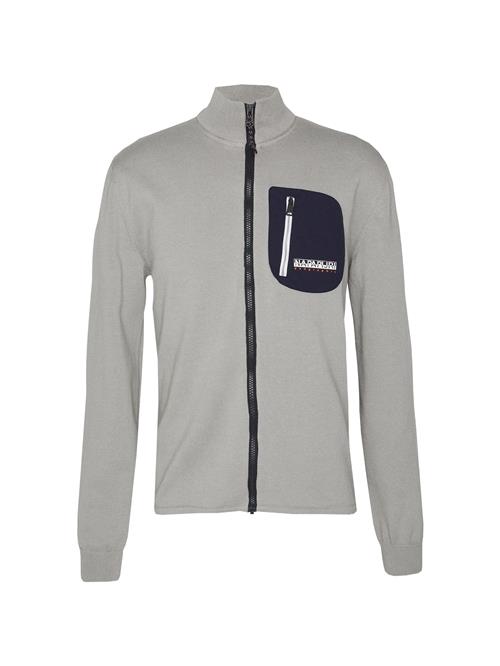 NAPAPIJRI Cardigan 'D-HURON'  navy / grå / hvid