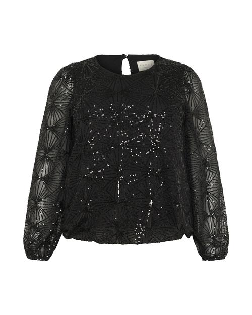 KAFFE CURVE Bluse 'KCMinna'  sort