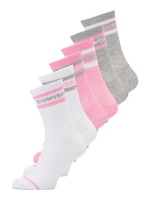 CONVERSE Sokker 'WORDMARK'  grå / lyserød / hvid