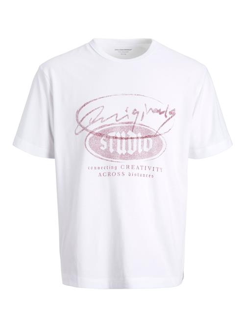 JACK & JONES Bluser & t-shirts 'JORMeadows'  lysviolet / hvid