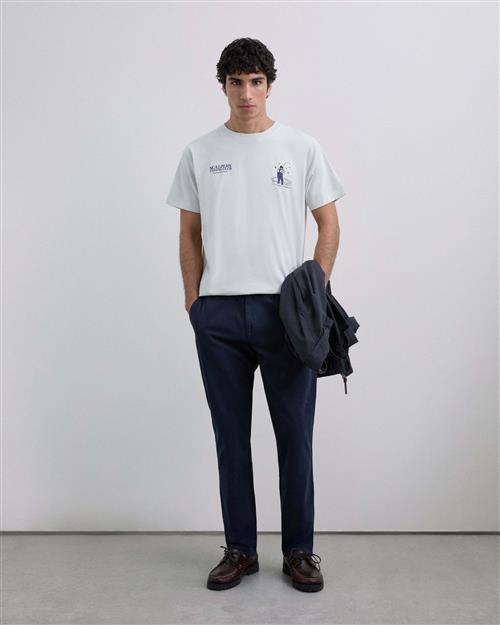 Scalpers Bluser & t-shirts 'Scfishing Tee'  navy / sort / hvid