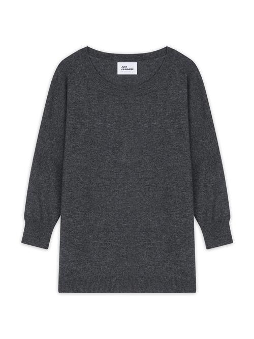 JUST CASHMERE Pullover 'REBECCA'  grå-meleret