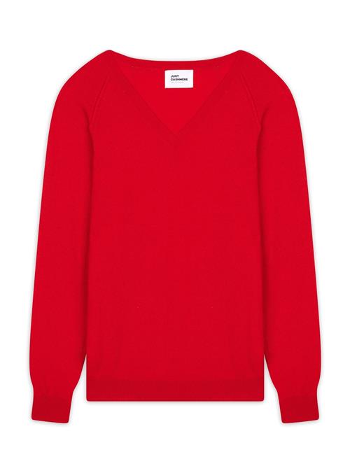 JUST CASHMERE Pullover 'Phoebe'  orangerød