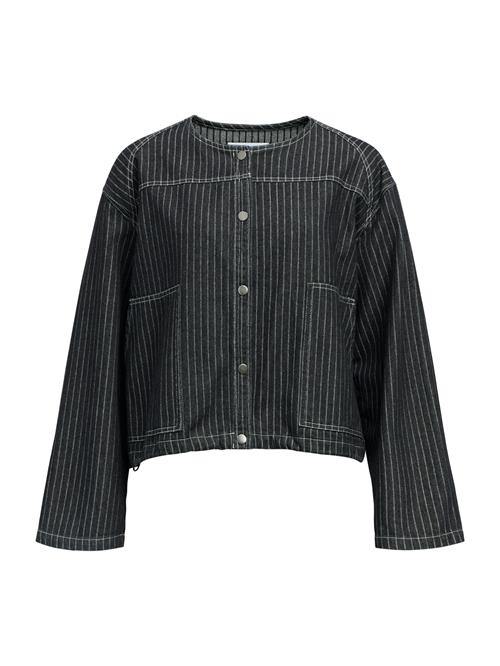 OBJECT Overgangsjakke 'JAMY'  black denim / hvid