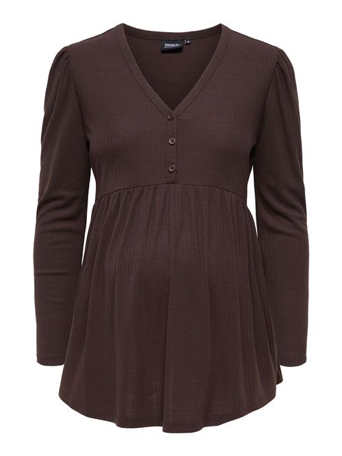 Only Maternity Bluse 'OLMCamoni'  brun