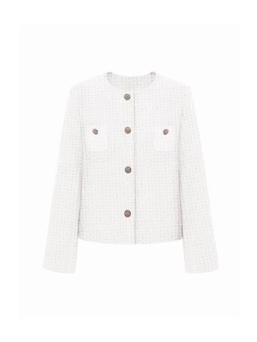 Imily Bela Overgangsjakke  sort-meleret / hvid