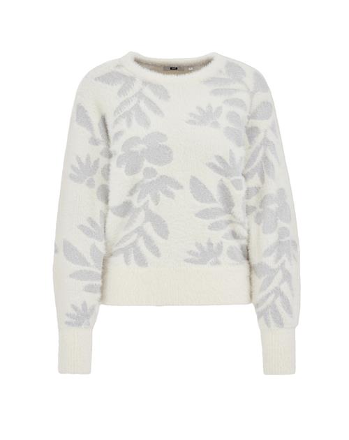 WE Fashion Pullover  sølv / offwhite