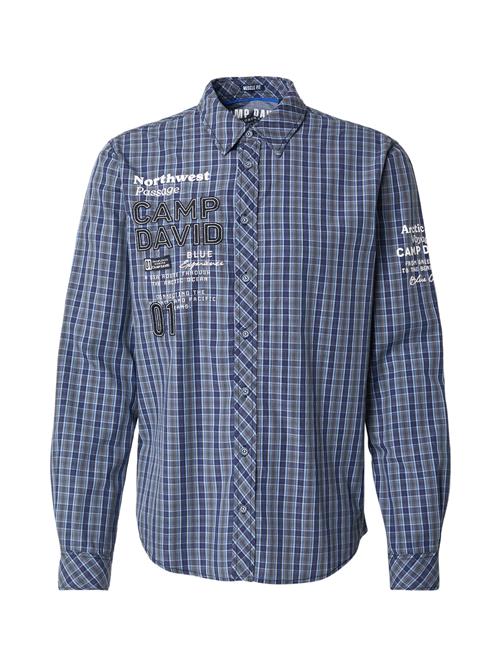 CAMP DAVID Skjorte  blå / dueblå / hvid