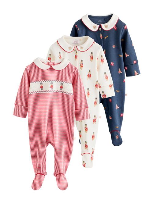 Next Nattøj  ensian / rød / uldhvid