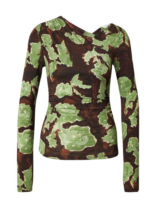 TOPSHOP Shirts 'AUDREY'  brun / choko / kiwi / pastelgrøn