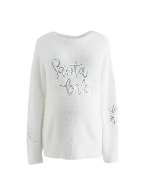 Next Pullover  sølv / hvid