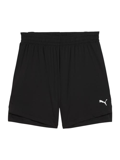 PUMA Sportsbukser 'TeamJaws Starter'  sort / hvid