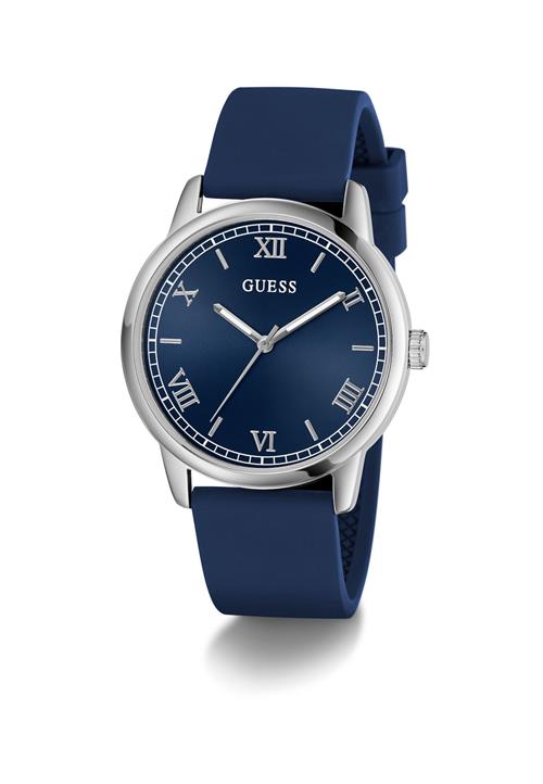 GUESS Analogt ur 'CHANDLER'  navy / sølv