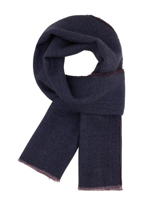 Boggi Milano Sjal  navy / mørkerød