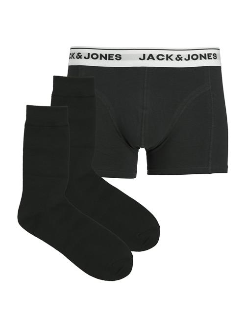 JACK & JONES Boksershorts 'JACORDINARY'  lysegrå / sort / hvid