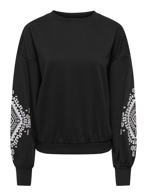 ONLY Sweatshirt 'Brooke'  sort / hvid