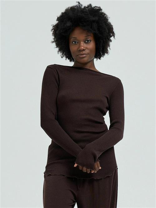 Seamless Basic Shirts  mørkebrun