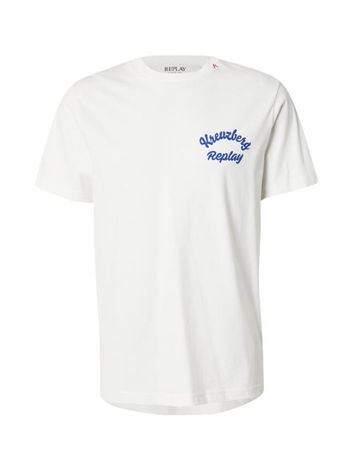 REPLAY Bluser & t-shirts  blå / naturhvid
