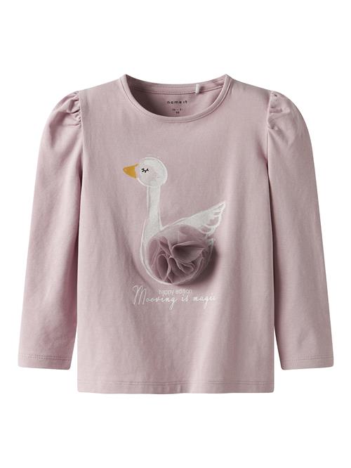 NAME IT Bluser & t-shirts 'NMFSWANA'  curry / lilla / hvid