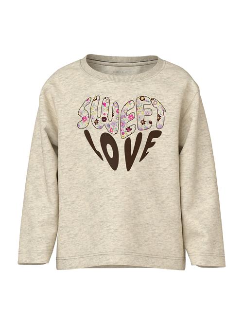 NAME IT Bluser & t-shirts 'NMFNILINEA'  beige-meleret / lyserød / sort