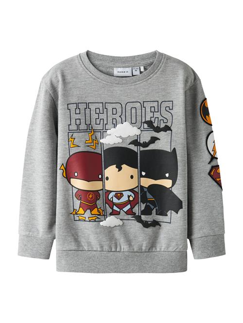 NAME IT Sweatshirt 'NMMOsmus Batman'  beige / grå-meleret / mørkerød / sort