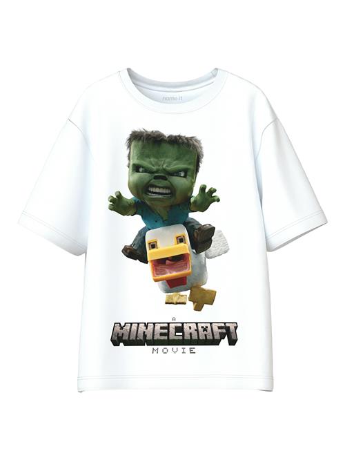 NAME IT Shirts 'NKMNif Minecraft'  gul / grå / grøn / hvid