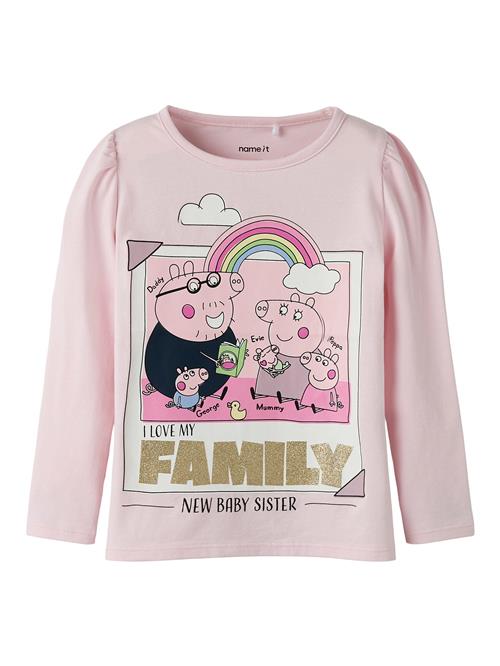 NAME IT Bluser & t-shirts 'NMFNORA PEPPA'  guld / pink / lyserød / sort