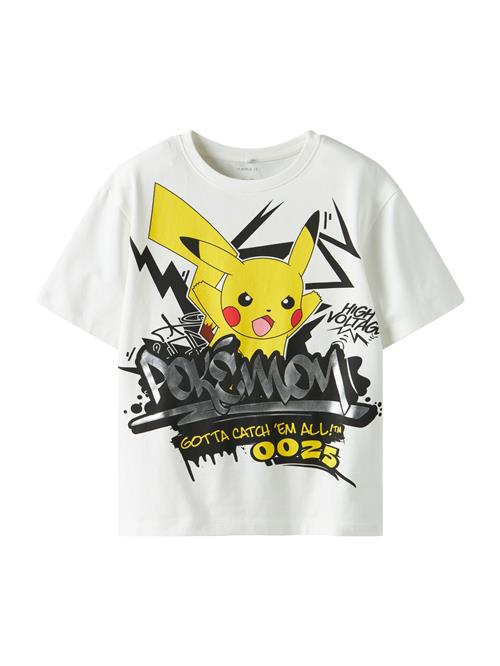 NAME IT Shirts 'NKMNirel Pokemon'  gul / mørkegrå / sort / hvid