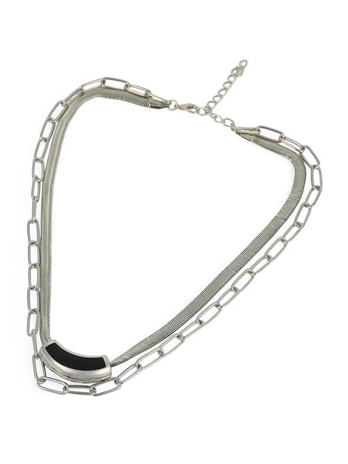 SOHI Kæde 'Krithika'  sort / sølv