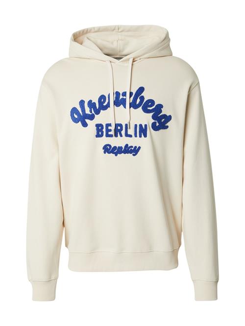 REPLAY Sweatshirt  creme / blå