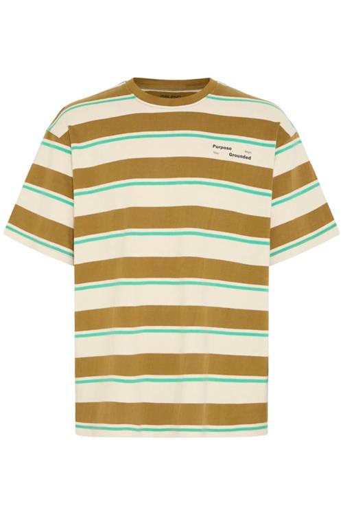 BLEND Bluser & t-shirts 'BHKYRAN'  beige / turkis / mudderfarvet