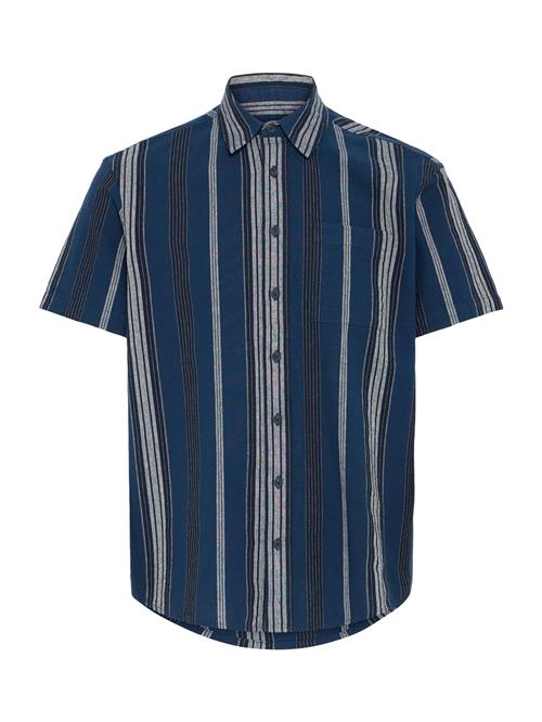 BLEND Skjorte 'BHDANAS'  blå / marin / hvid