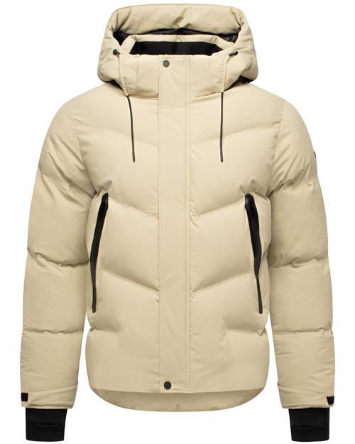 STONE HARBOUR Vinterjakke  beige / sort
