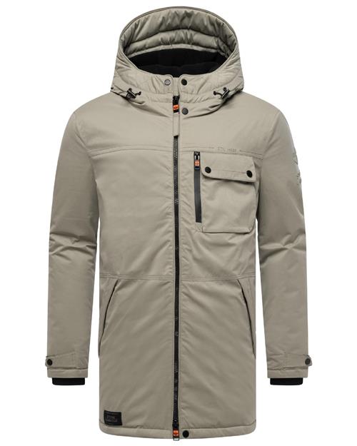 STONE HARBOUR Vinterfrakke 'Fintaan'  taupe / sort