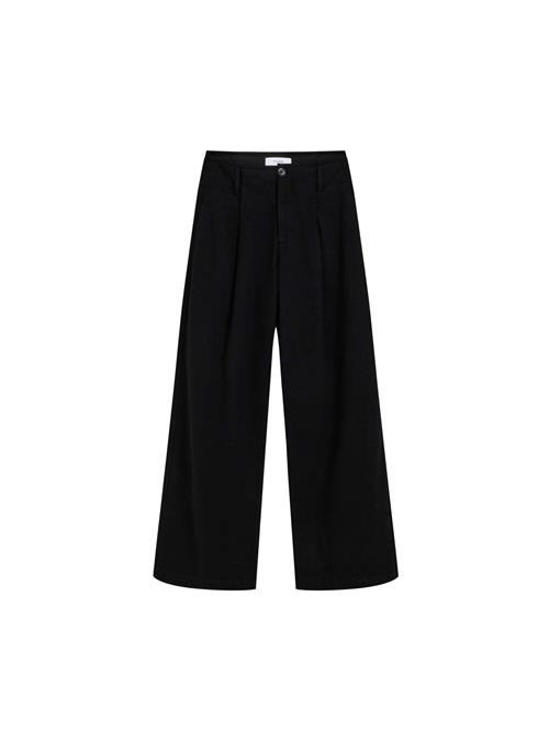 Scalpers Bukser med lægfolder  sort