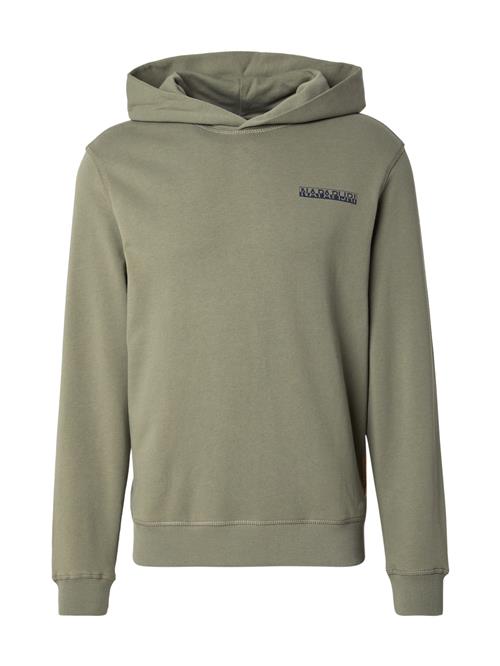 NAPAPIJRI Sweatshirt 'BUSEE'  lysegrøn / mørkeorange / sort / hvid