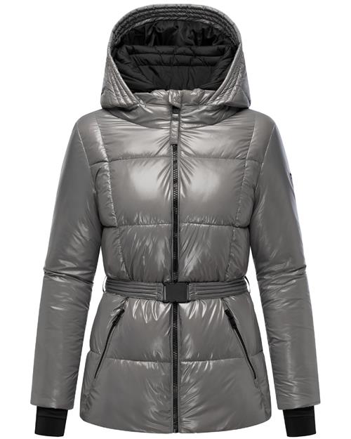 NAVAHOO Funktionsjakke 'Eisglanz 14'  sølvgrå / sort