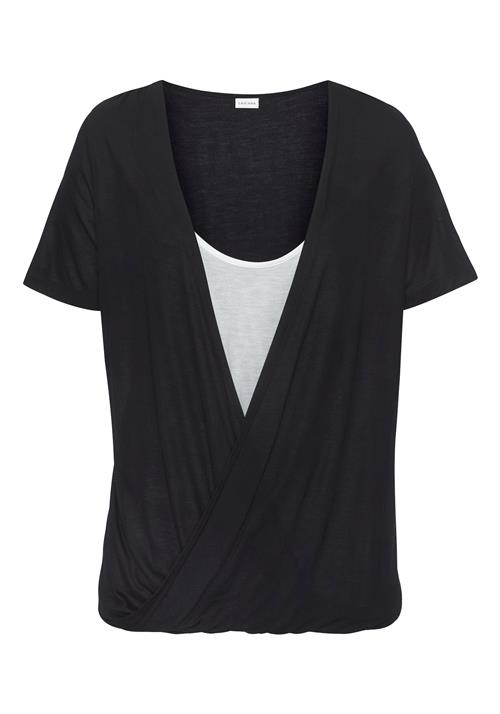 LASCANA Shirts  sort / hvid