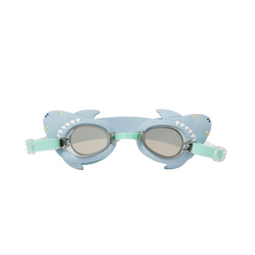 SUNNYLiFE Kids Swim Goggles Salty the Shark Aqua Aqua-One Size  Rød  One Size  unisex