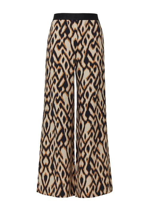 COMMA Bukser  beige / cognac / sort