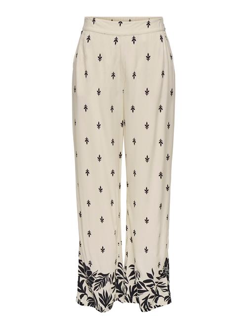 JDY Bukser 'JDYMAGGIE'  creme / sort