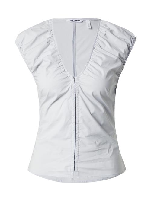 WEEKDAY Bluse 'Lise'  lysegrå