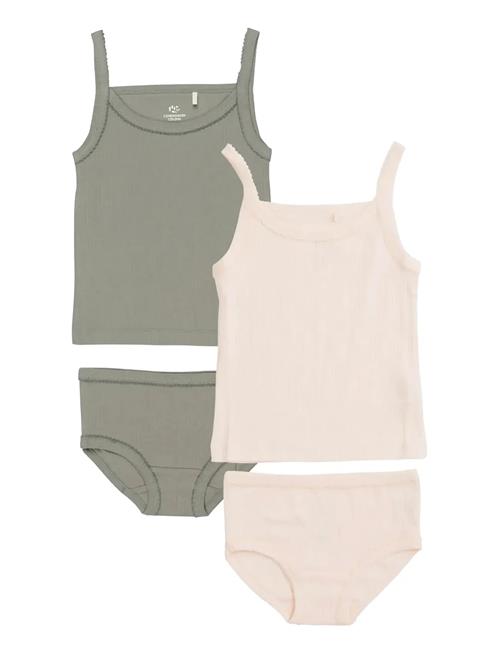 Copenhagen Colors | Rib Jersey 2-Pack Strap Tops | 110