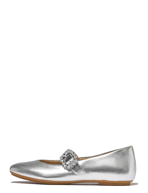 FitFlop | Delicato Crystal-Buckle Leather Mary Janes | 41